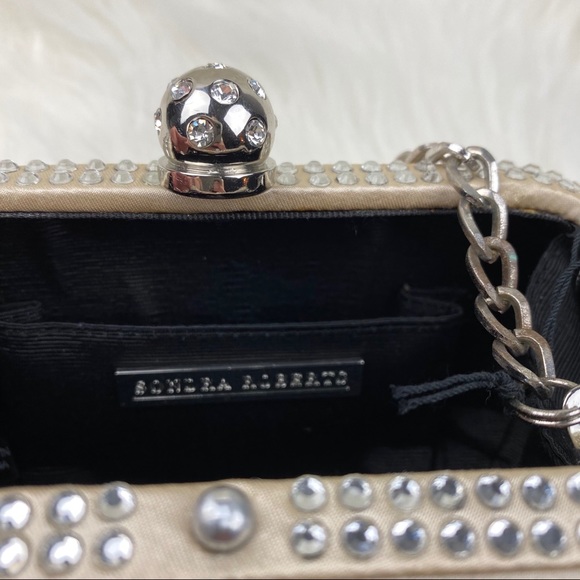 SONDRA ROBERTS Rhinestone Stud cocktail Purse NWT - Picture 4 of 5